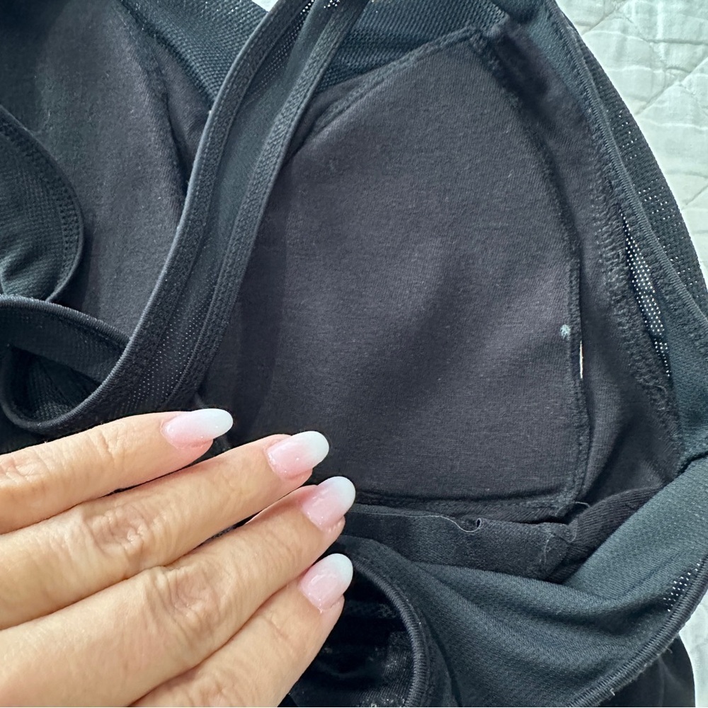 Cynthia Rowley Black Shimmer Active Tank Top Built-In Bra XS - Picture 3 of 15